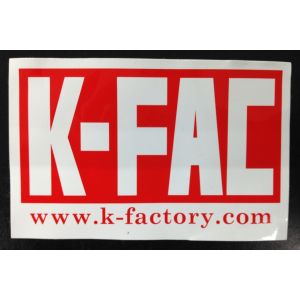 ケイファクトリー K-FACTORY ケイファクトリー 000GZGC005Z オリジナル耐熱ステッカー 82mmx53mm