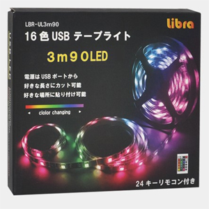 Libra Libra LBR-UL3m90 USBテープライト 3m 90灯