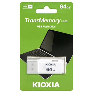 キオクシア Kioxia 海外パッケージ キオクシア USBメモリ 64GB LU202W064GG4 USB2.0対応