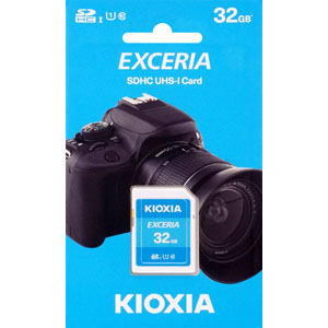 キオクシア Kioxia 海外パッケージ キオクシア SDHC 32GB LNEX1L032GG4 EXCERIA UHS-I Class10 SDカード