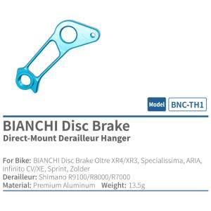 シゲイ SIGEYI シゲイ BNC-TH1 ダイレクトマウント ディレイラーハンガー BIANCHI用 チェレステ SIGEYI