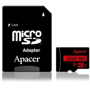 アペイサー Apacer Apacer AP32GMCSH10U5-R microSDHC 32GB  UHS-I U1 クラス10 アダプタ付 マイクロSD メーカー保証5年