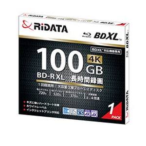 ライデータ RIDATA RIDATA BD-R520PW4X.1P JC A BD-R XL100GB 2-4倍速 ホワイトプリンタブル 1枚