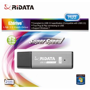 ライデータ RIDATA RIDATA USB-A HJ3 SV-BK 32GB 3.0 アルミボディ キャップ式