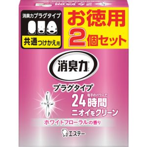 エステー エステー ST12958 消臭力プラグタイプ つけかえ 2個セット ホワイトフローラルの香り