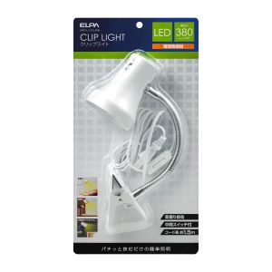 朝日電器 エルパ ELPA エルパ SPOT-LL101L PW LEDクリップライト ELPA 朝日電器