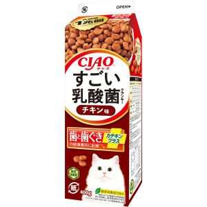 いなばペットフード いなば CIAO すごい乳酸菌クランキー牛乳パック チキン味 400g