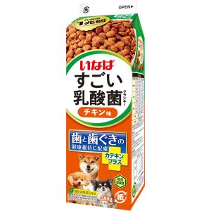 いなばペットフード いなば チャオ すごい乳酸菌 クランキー牛乳パック チキン味 380g 321130 CIAO