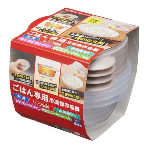 エビス エビス パックスタッフ ごはん専用 冷凍保存容器 小盛用 4個入 PG-3130