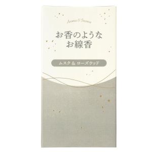 カメヤマ カメヤマ お香のようなお線香 ムスク&ローズウッド 約50g