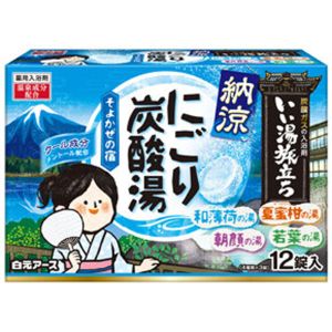 白元アース 白元アース いい湯旅立ち 納涼にごり炭酸湯 そよかぜの宿 12錠入