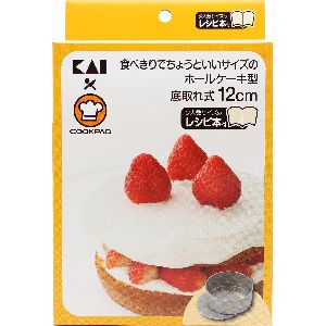 貝印 kai 貝印 COOKPAD ちょうどいい食べきりサイズのホールケーキ型 底取れ式 12cm レシピ付き DL-8010