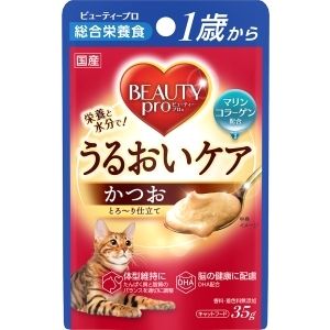 日本ペットフード 日本ペットフード ビューティープロ キャット パウチ 1歳から かつお 35g