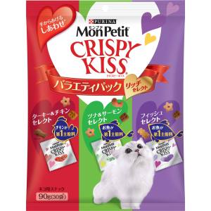 ネスレ日本 Nestle モンプチ クリスピーキッス バラエティパック リッチセレクト 90g ネスレ