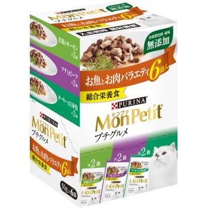 ネスレ日本 Nestle ネスレ モンプチ プチグルメ パウチ お魚お肉 フィルター 50g×6袋 77620