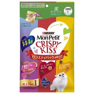 ネスレ日本 Nestle ネスレ モンプチ クリスピーキッスバラエティパック お肉の旨みセレクト 144g 12578866