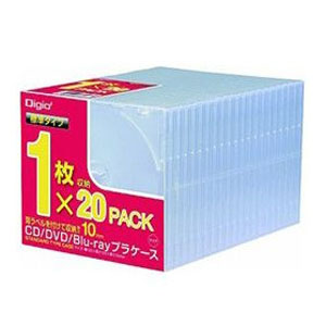 ナカバヤシ Nakabayashi ナカバヤシ CD-085-20 CD DVDプラケース 20パック