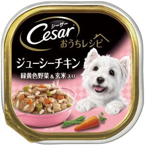 マース MARS マース シーザー おうちレシピ ジューシーチキン 緑黄色野菜 & 玄米入り 100g