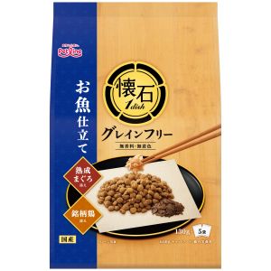 ペットライン PETLINE ペットライン 懐石1dish グレインフリー お魚仕立て 熟成まぐろと銘柄鶏添え 650g 130gX5