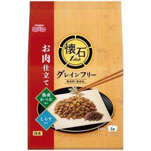 ペットライン PETLINE ペットライン 懐石1dish グレインフリー お肉仕立て 熟成かつおとしらす添え 650g