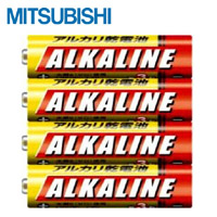 三菱 MITSUBISHI アルカリ乾電池 単3形 4本パック LR6/4S