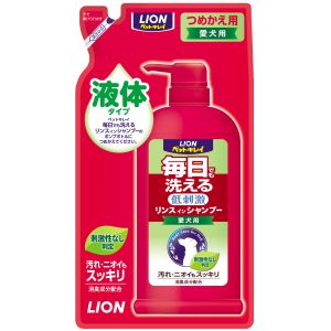 ライオン商事 LION PET ライオン ペットキレイ 毎日でも洗えるリンスインシャンプー 愛犬用 つめかえ用 400ml