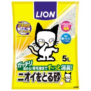 ライオン商事 LION PET ライオン ペットキレイ ニオイをとる砂 5L 猫砂