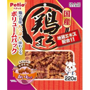 ペティオ Petio ペティオ 鶏まろ ギザギザチップ おいも入り 220g Petio