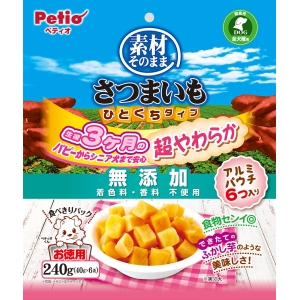 ペティオ Petio ペティオ 素材そのまま さつまいも ひとくちタイプ 超やわらか 240g