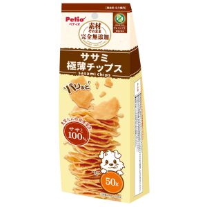 ペティオ Petio ペティオ 素材そのまま 完全無添加 ササミ パリッと 極薄チップス 50g Petio