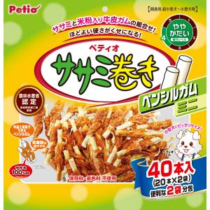 ペティオ Petio ペティオ ササミ巻きペンシルガムミニ 40本入