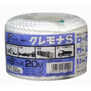 ユタカメイク Yutaka ユタカメイク VKN620 ロープ クレモナロープ万能パック 6φ×20m