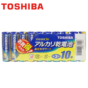 東芝 TOSHIBA 東芝 アルカリ乾電池 単3形 10本パック LR6L 10MP