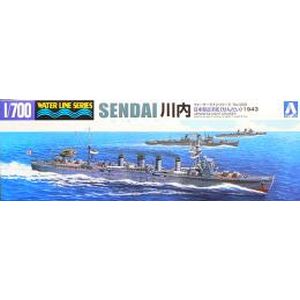 アオシマ アオシマ 350 WL 1/700 日本海軍 軽巡洋艦 川内 1943