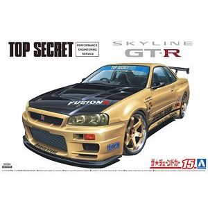 アオシマ アオシマ 59845 ザ チューンドカーNo.15 1/24 トップシークレット BNR34 スカイラインGT-R 02 ニッサン