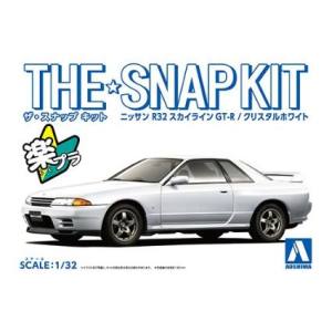 アオシマ アオシマ 63545 ザ スナップキット 14-B ニッサン R32 スカイラインGT-R クリスタルホワイト