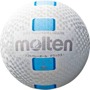 モルテン Molten モルテン ファミリートリム用糸巻タイプ ソフトバレーボールデラックス 白×シアン S3Y1500WC