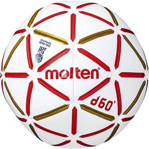 モルテン Molten モルテン ハンドボール 検定球 屋内用 ハンドボール2号球 d60 ホワイト×レッド H2D4000RW