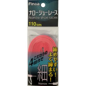 ムトー MUTOH ムトー 82258 フィノア ナローシューレース ピンク 110cm Finoa