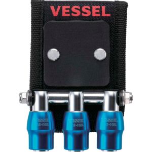 ベッセル VESSEL ベッセル QB10MB3B クイックキャッチャー3連ホルダーMG付青