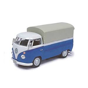 国際貿易 国際貿易 413445 ホンウェル 1/43 VW T1 ピックアップ幌付  ホワイト/ブルー