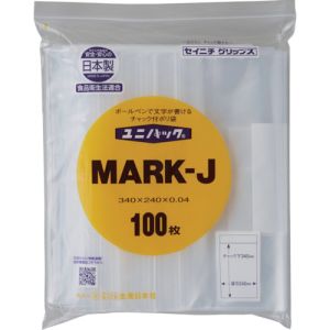 生産日本社 セイニチ MARK-J-100 ユニパック MARK-J 340×240×0.04 100枚入