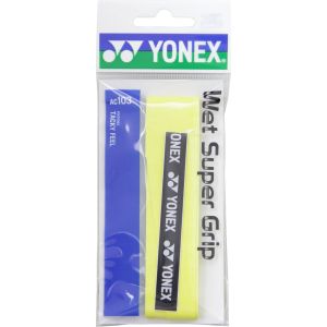 ヨネックス YONEX ヨネックス ウェットスーパーグリップ 1本入り イエロー AC103 004 YONEX
