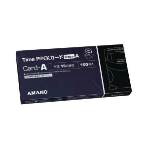 アマノ アマノ Time P@CKIII専用タイムカード Aカード 100枚入 6欄印字