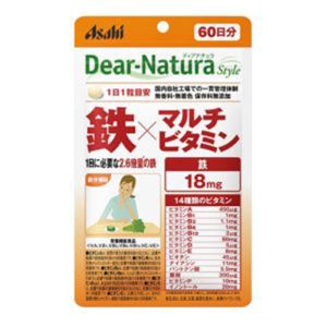 アサヒグループ食品 Asahi アサヒ ディアナチュラ スタイル 鉄×マルチビタミン 60粒