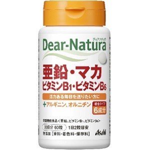 アサヒグループ食品 Asahi アサヒ ディアナチュラ 亜鉛 マカ ビタミンB1 ビタミンB6 30日分 60粒