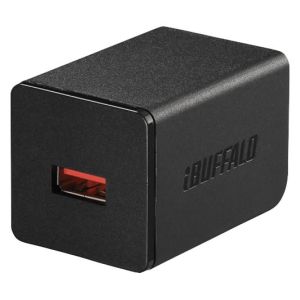 バッファロー BUFFALO バッファロー BSMPA2402P1BK 2.4A USB急速充電器 AUTO POWER SELECT機能搭載 1ポートタイプ ブラック