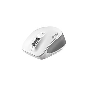 バッファロー BUFFALO Premiumfitマウス Bluetooth3.0/5ボタン/Mサイズ ホワイト BSMBB500MWH