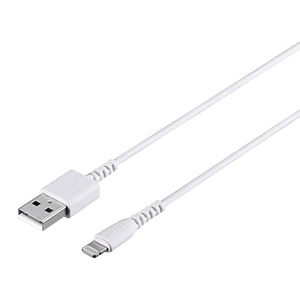 バッファロー BUFFALO USB2.0ケーブル(Type-A to Lightning) MFi認証モデル ホワイト 2.0m BSMPCL120WH