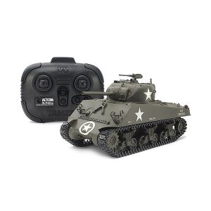 タミヤ TAMIYA タミヤ 48217 1/35RCT アメリカM4A3シャーマン戦車 専用プロポ付